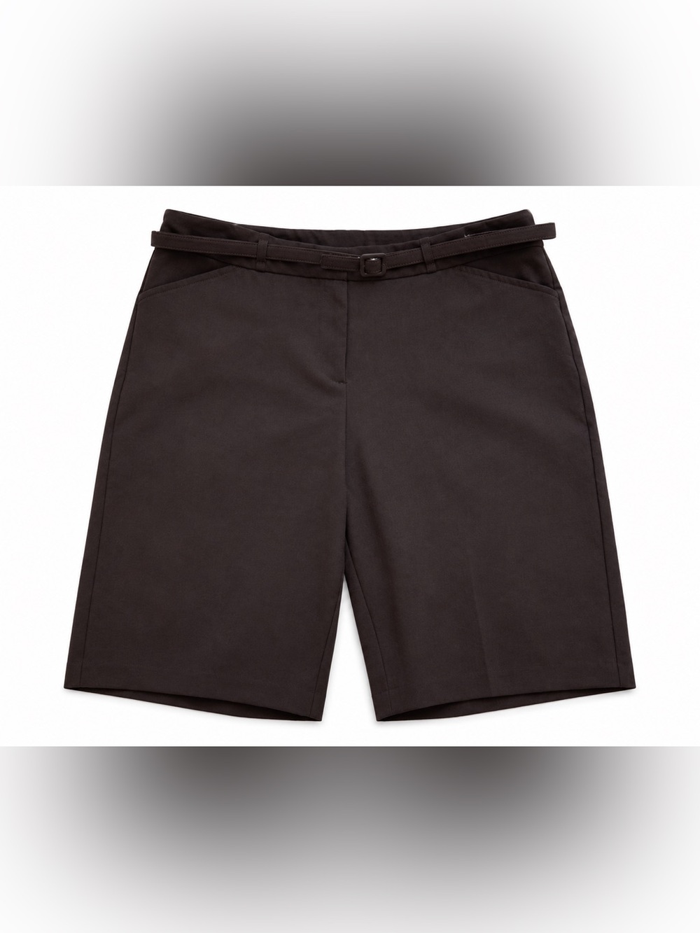 Worthington brown Bermuda shorts with matching belt